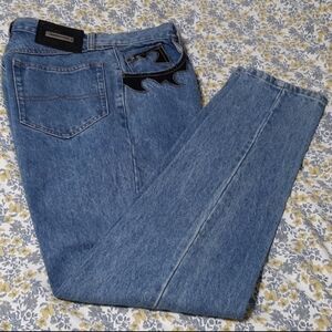 Dakota Blue Jeans Suede Leather Accents size 11 Dry Cleaned